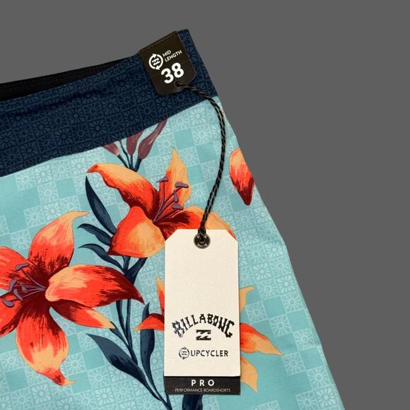 Billabong Sundays Pro 19" Boardshorts Coastal Blue NWT Size 38 - Picture 3 of 8